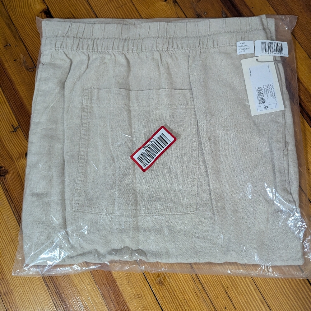 a new day Women's Tan Linen Wide-Leg Pants - SAME AS BLACK PICTURED